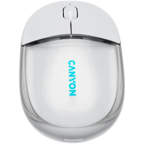 Alternative view of Безжична мишка CANYON mouse OnClick 24 BT/ Wireless Transparent/White