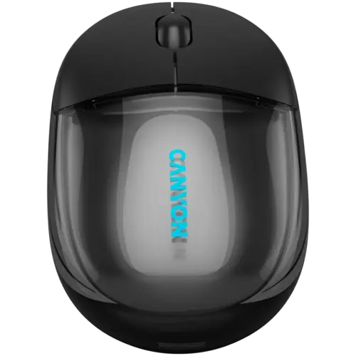 Alternative view of Безжична мишка CANYON mouse OnClick 24 BT/ Wireless Transparent/Black