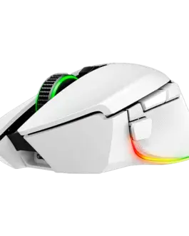 Alternative view of Геймърска мишка Razer Basilisk V3 Pro 35K, White, Gaming Mouse, HyperSpeed Wireless, Bluetooth, Focus Pro 35K Optical Sensor Gen-2, 35000 DPI, Configurable Razer HyperScroll Tilt Wheel, Up to 140 Hours on Razer™ HyperSpeed Wireless