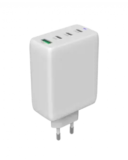 Alternative view of Зарядно за мобилен телефон CANYON charger CU100ACC GaN 100W 3xPD 1xQC EU White