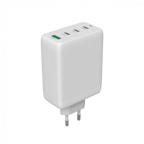 Alternative view of Зарядно за мобилен телефон CANYON charger CU100ACC GaN 100W 3xPD 1xQC EU White