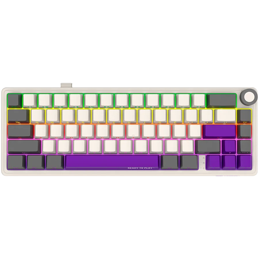 Геймърска клавиатура LORGAR KBP70MW Wireless 65% Mechanical Gaming Keyboard Pro Beige EN