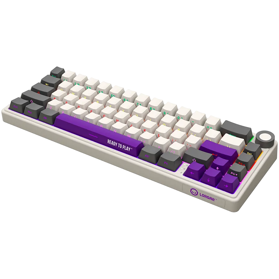 Геймърска клавиатура LORGAR KBP70MW, Wireless 65% Mechanical Gaming Keyboard Pro, Beige, EN layout - Image 26