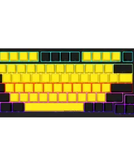 Геймърска клавиатура LORGAR KBP7075W Wireless 75% Mechanical Gaming Keyboard Pro Black/yellow EN