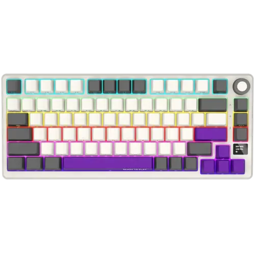 Геймърска клавиатура LORGAR KBP7075W Wireless 75% Mechanical Gaming Keyboard Pro Beige EN