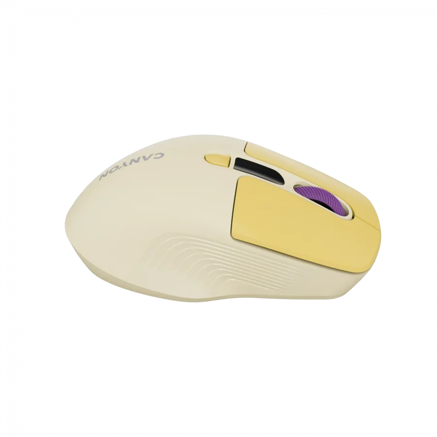 Безжична мишка CANYON mouse MW-26 LCD Silent Dual Mode Wireless Yellow - Image 45