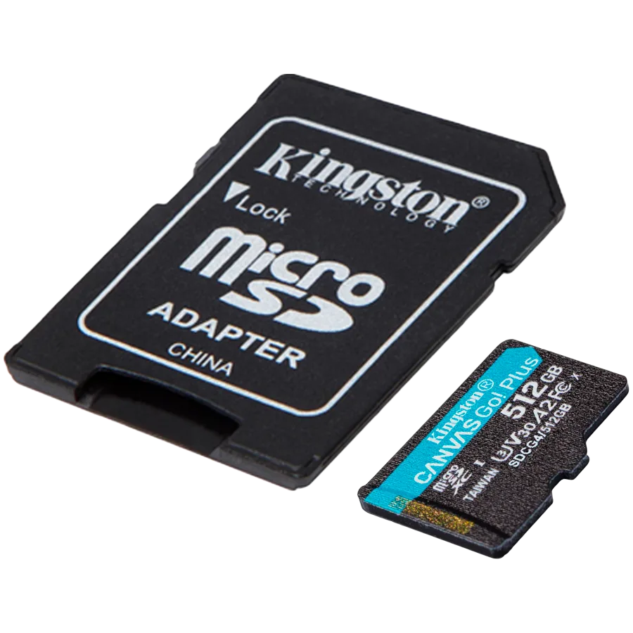 Карта памет Kingston 512GB microSDXC Canvas Go Plus Gen4 200MB/s A2 U3 V30 Card + Adapter - Image 80