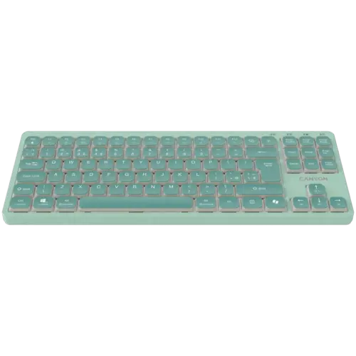 Alternative view of Клавиатура CANYON Keyboard OnType 10 Low Profile EN Wired Green