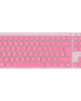 Клавиатура CANYON Keyboard OnType 10 Low Profile EN Wired Pink