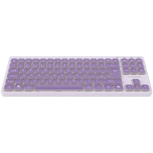 Alternative view of Клавиатура CANYON Keyboard OnType 10 Low Profile EN Wired Violet