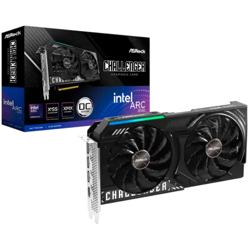 Видео карта ASROCK Intel Arc B580 Challenger OC 12GB GDDR6 192-bit HDMI 3x DP