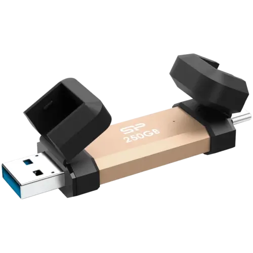 Външен SSD диск Silicon Power UC3S72 250GB USB3.2 Gen2DS72 Gold
