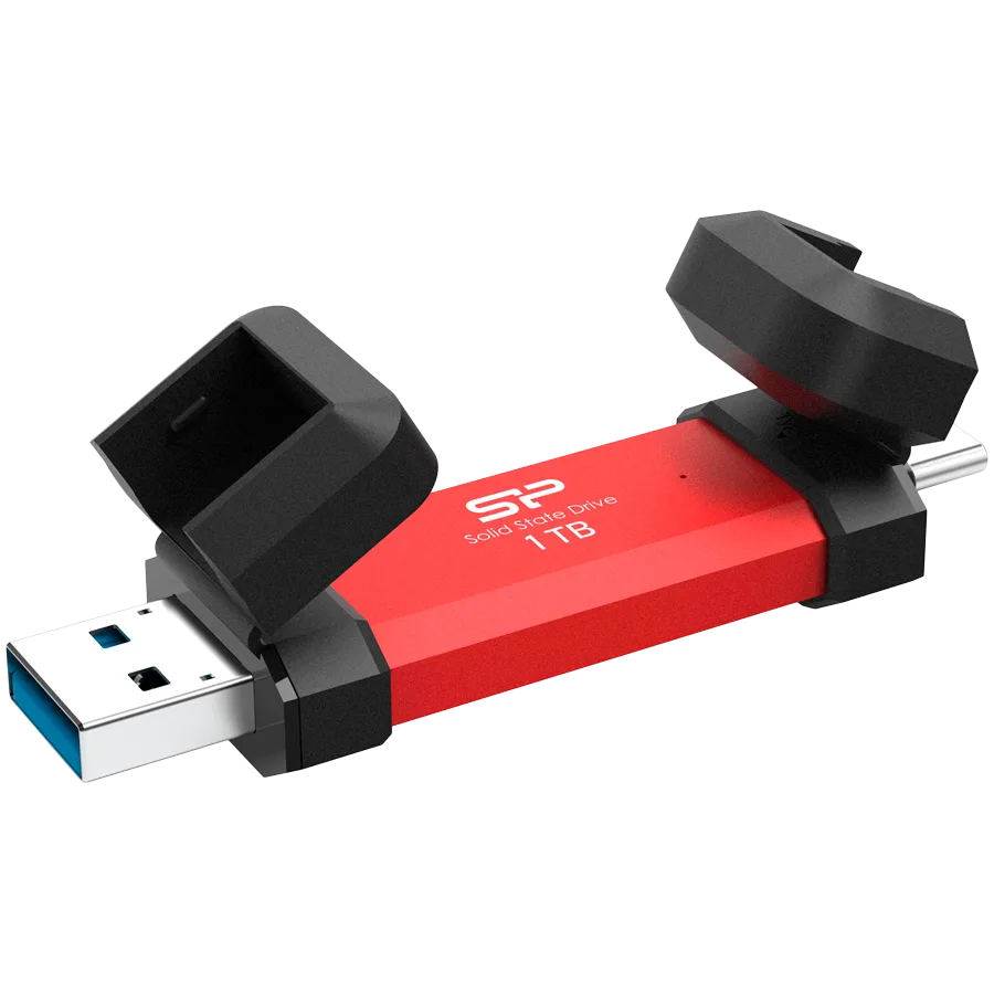 Външен SSD диск Silicon Power UC3S72 1TB USB3.2 Gen2DS72 Red