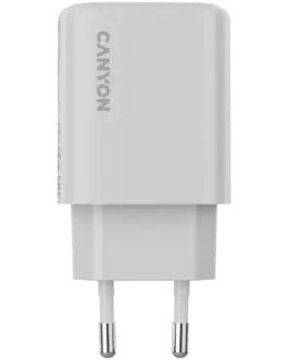 Alternative view of Зарядно за мобилен телефон CANYON charger OnCharge 200 20W 1xPD 1xQC EU White