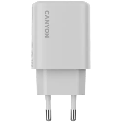 Alternative view of Зарядно за мобилен телефон CANYON charger OnCharge 200 20W 1xPD 1xQC EU White