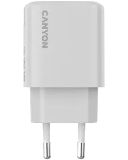 Alternative view of Зарядно за мобилен телефон CANYON charger OnCharge 200 20W 1xPD EU White