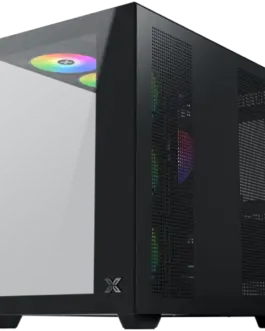 Кутия за компютър Aqua V Air (Black ATX U3x2+Type C 2PCS TG 6PCS Z22A Reverse & 1PC Z22A & ARGB Remote Control