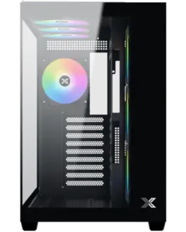 Alternative view of Кутия за компютър Aqua V Air (Black, ATX, U3x2+Type C, 2PCS TG, 6PCS Z22A Reverse & 1PC Z22A & ARGB Remote Control Kit)