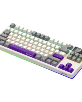 Alternative view of Геймърска клавиатура LORGAR KBP70TKLW, Wireless TKL Mechanical Gaming Keyboard Pro, Beige, EN layout