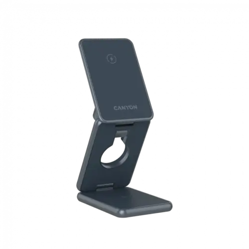 Зарядно за мобилен телефон CANYON Foldable wireless charger OnCharge 309 15W 3in1