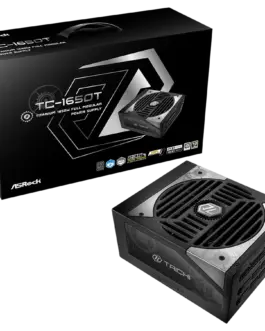 Захранване за компютър Asrock TC-1650T 1650W 80 Plus Titanium Fully Modular PSU Japanese Capacitors 2x EPS 12V CPU(4+4pi