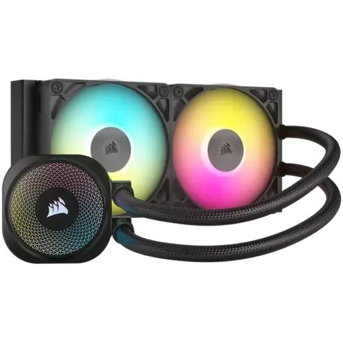 Охладител за процесор Охладител CORSAIR iCUE LINK TITAN 240 RX RGB AIO 240mm Radiator Liquid CPU
