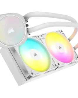 Охладител за процесор Охладител CORSAIR NAUTILUS 240 ARGB White 240mm Radiator Liquid CPU