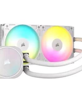 Alternative view of Охладител за процесор Охладител CORSAIR NAUTILUS 240 ARGB White, 240mm Radiator, Liquid CPU Cooler