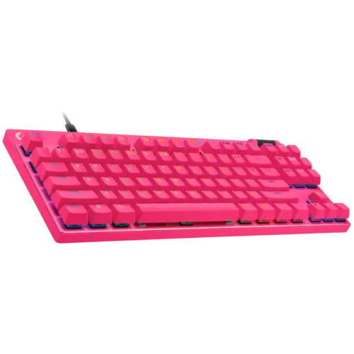 Alternative view of Геймърска клавиатура LOGITECH G PRO X TKL RAPID Gaming Keyboard - MAGENTA - US INTL - USB - EMEA28i-935 - LINEAR