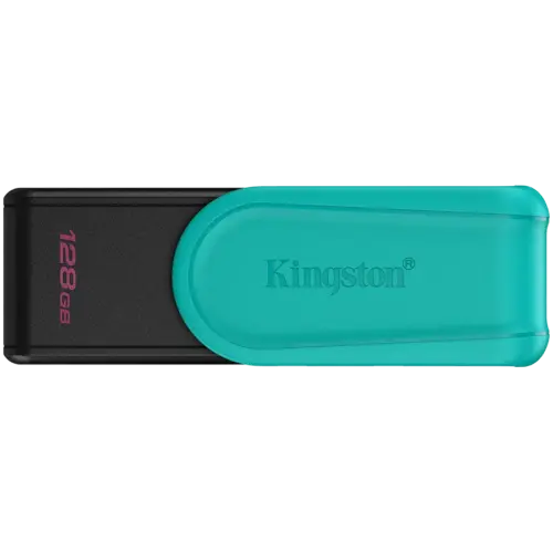 USB памет Kingston 128GB Portable USB 3.2 Gen 1 DataTraveler Exodia S (Black/Turquoise)
