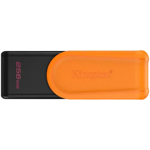 USB памет Kingston 256GB Portable USB 3.2 Gen 1 DataTraveler Exodia S (Black/Orange)