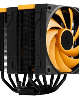 Alternative view of Охладител за процесор Охладител DeepCool AK620 ZERO DARK ZORIA, CPU Air Cooler, 2x120mm PWM Fan, 6 Heatpipes, LGA2066/2011-v3/2011/1700/1200/115x, AMD AM5/AM4, 129x138x160 mm(LxWxH), 3Y, R-AK620-BKNPMN-E