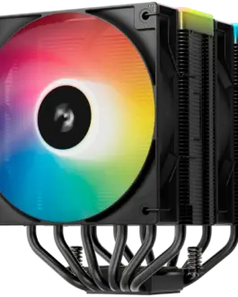 Alternative view of Охладител за процесор Охладител DeepCool AG620 BK ARGB V2, CPU Air Cooler, 2x120mm ARGB PWM Fan, Core Touch Technology 2.0, 6 Heatpipes, LGA1851/1700/1200/115x, AMD AM5/AM4, 129x136x161 mm(LxWxH), 2Y, R-AG620-BKAMMN-GJD