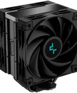 Охладител за процесор Охладител DeepCool AK400 ZERO DARK PLUS CPU Air Cooler 2x120mm FDB PWM Fan Core Touch Technology 2