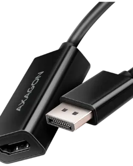 Видео адаптер AXAGON RVD-HI20N DisplayPort - HDMI 2.0 adapter 4K/60Hz