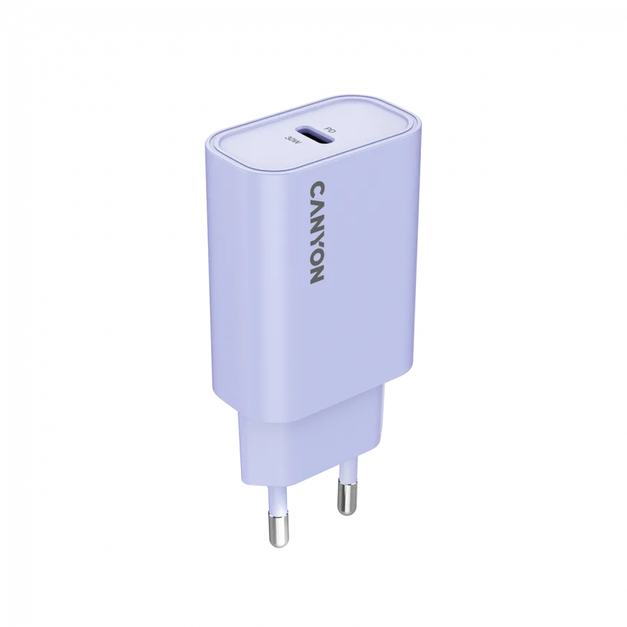 Зарядно за мобилен телефон CANYON charger OnCharge 30CL Max Power 30W 1xPD EU