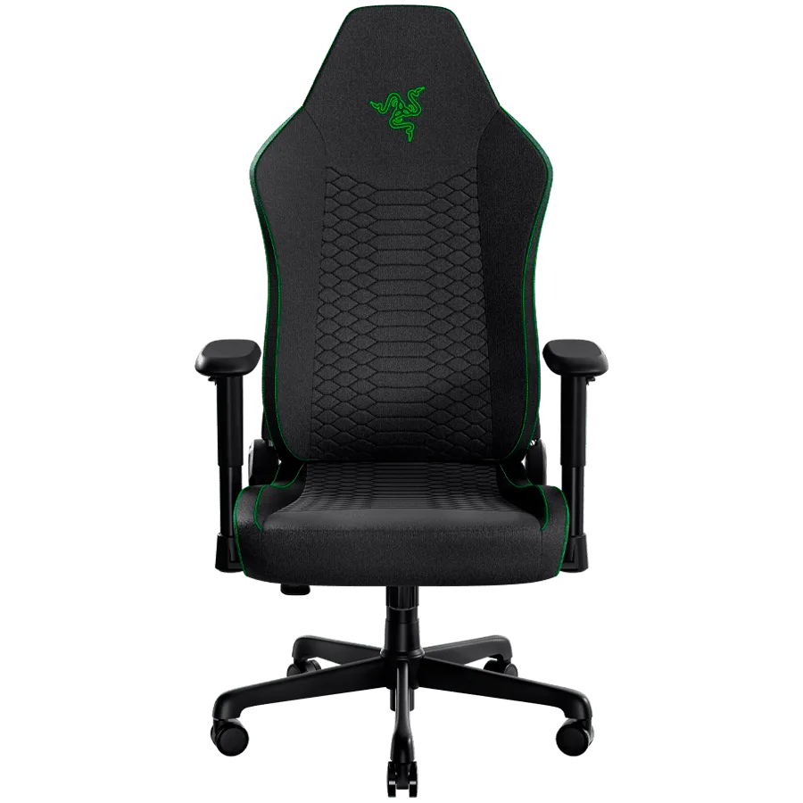 Геймърски стол Razer Iskur V2 X Black Fabric Gaming Chair Built-in Lumbar Arch Widened Seat Base with Reduced Edges Cont