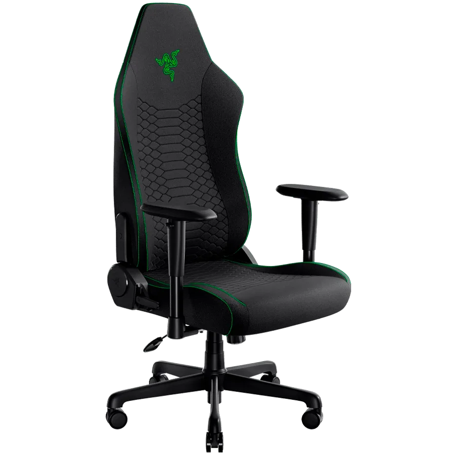 Геймърски стол Razer Iskur V2 X Black Fabric Gaming Chair, Built-in Lumbar Arch, Widened Seat Base with Reduced Edges, Contoured High-Density Foam Cushions, Adjustable 152-degree Recline, 2D Armrests - Image 34