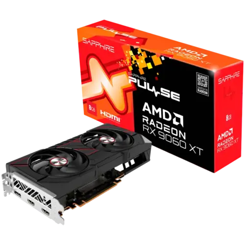 Видео карта SAPPHIRE PULSE AMD Radeon RX 9060 XT OC 8GB GDDR6 8-bit DP 2x HDMI