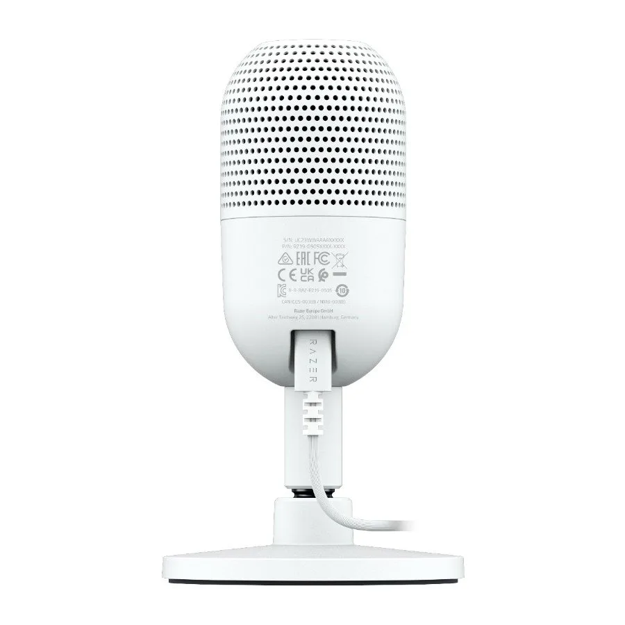 Геймърски микрофон Razer Seiren V3 Mini - White, Ultra-compact Streaming Microphone - Image 5