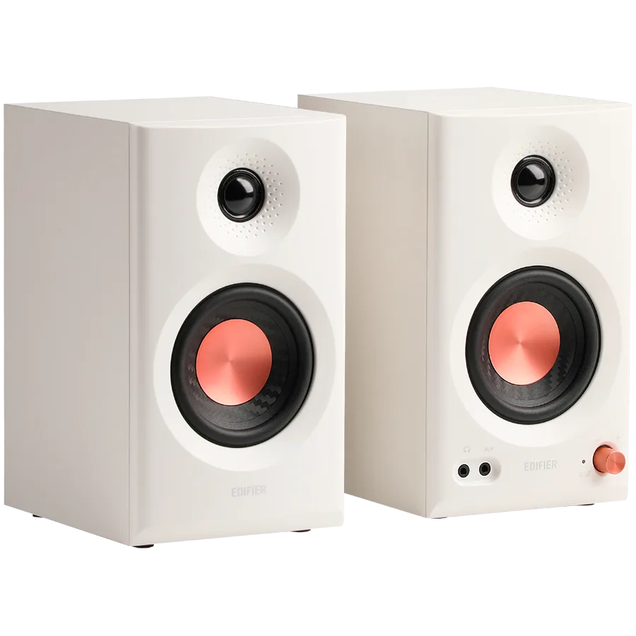 Тонколона Edifier MR3 Active Studio Monitors, BT V5.4, RCA, AUX, 1-inch Tweeters, 3.5-inch Drivers, 36W (RMS), Tone Control Dials, White - Image 30
