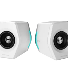 Alternative view of Тонколона Edifier G2000 2.0 Audio System, BT V5.1, USB, AUX, 2.75-inch Drivers, RGB Lighting, 16W (RMS), White