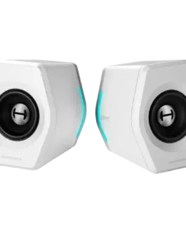 Alternative view of Тонколона Edifier G2000 2.0 Audio System, BT V5.1, USB, AUX, 2.75-inch Drivers, RGB Lighting, 16W (RMS), White