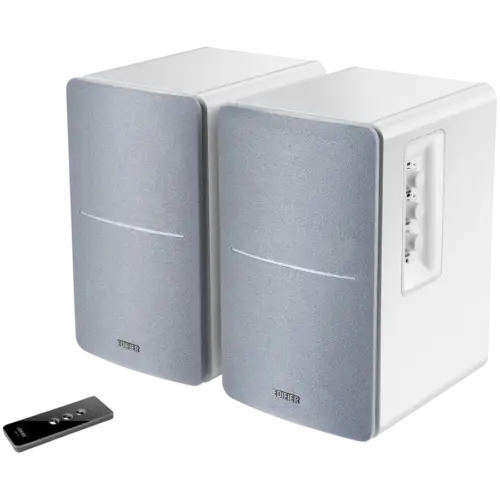 Alternative view of Тонколона Edifier R1280T 2.0 Bookshelf Speakers, RCA, 0.5-inch Tweeters, 4-inch Drivers, 42W (RMS), Control Knobs and Remote Control, White