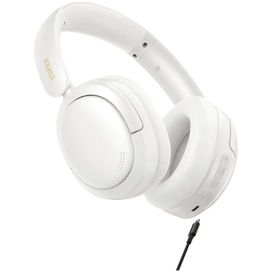 Bluetooth слушалки Edifier W800BT SE Wireless Over-Ear Headphones, 40mm Dynamic Titanium-Coated Drivers, BT V5.4, Multipoint Connection, AI Call Noise Reduction, Up To 45H Battery, USB-C, White - Image 20
