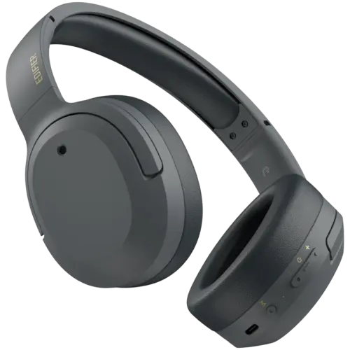 Alternative view of Bluetooth слушалки Edifier W820NB Plus Wireless Over-Ear Headphones, 40mm Dynamic Titanium-Coated Drivers, BT V5.2, ANC, Hi-Res Audio Certification, Up To 49H Battery, USB-C, Gray
