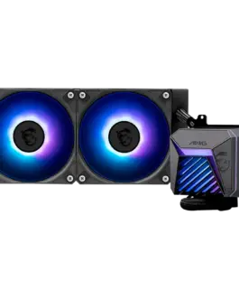 Охладител за процесор Охладител MSI MAG CORELIQUID A15 240 2x120mm Pre-installed ARGB Daisy Chain Fans Adjustable Offset