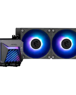 Alternative view of Охладител за процесор Охладител MSI MAG CORELIQUID A15 240, 2x120mm Pre-installed ARGB Daisy Chain Fans, Adjustable Offset Kit, Replacable Top Cover, Copper Base Intel LGA 1700/1851, AMD AM5/AM4, 3Y Warranty