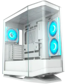 Alternative view of Кутия за компютър COUGAR FV270 RGB PC Case, Mid tower, White