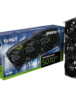 Видео карта PALIT GeForce RTX 5070 Ti GamingPro-S 16GB GDDR7 256 bit 1x HDMI 2.1b 3x DP 2.1b 3 Fan 1x 16-pin pwr connect